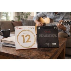 Lot of 2 Fender Dura-Tone Phosphor Bronze Acoustic Guitar Strings 12-53